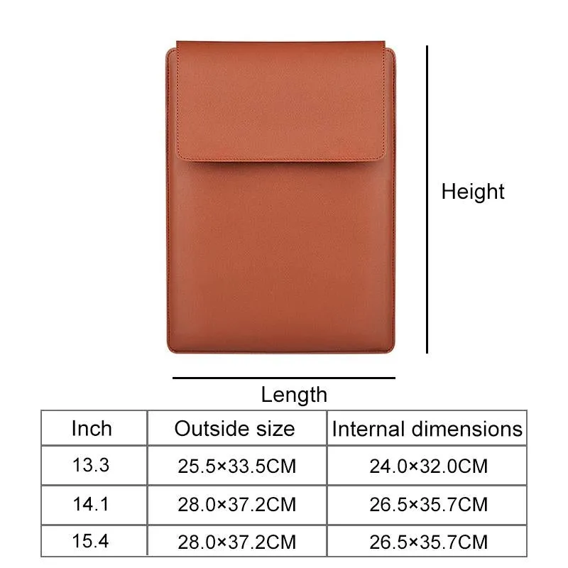 13.3 Inch Laptop Sleeve Leather Carrying Bag