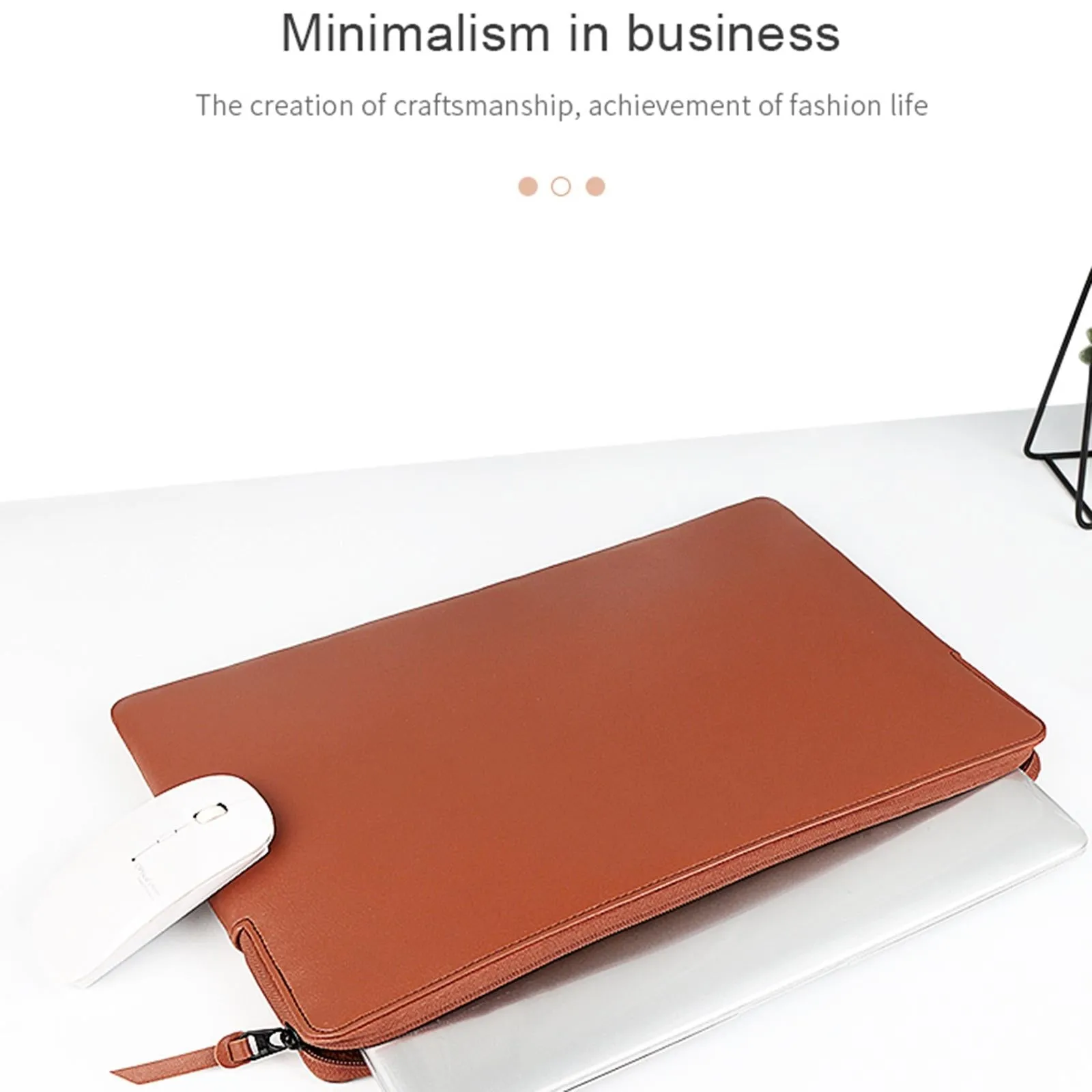 14.1-15.4 Inch Thin and Light Laptop Liner Bag with Pu Material