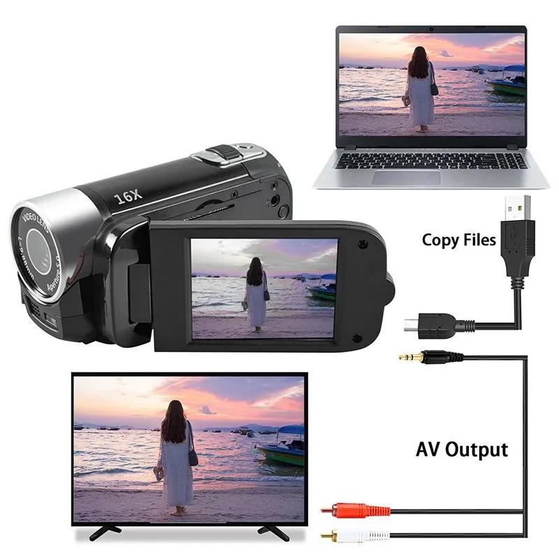 16Mp Hd Digital Camera With 16X Zoom For Home And Travel