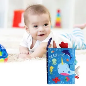 Animal Tearing Tail Baby Early Learning Cloth Books Education