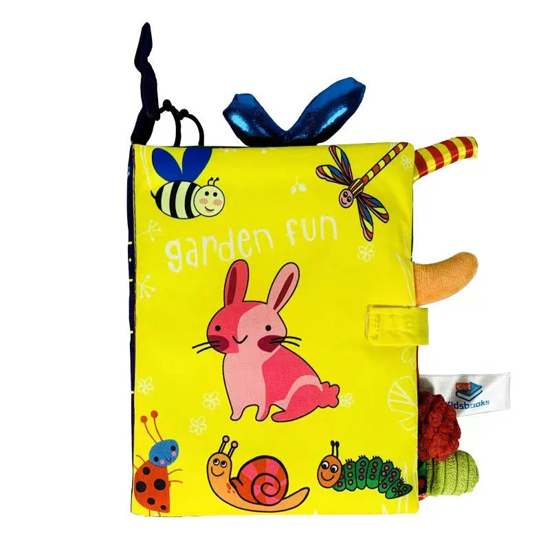 Animal Tearing Tail Baby Early Learning Cloth Books Education