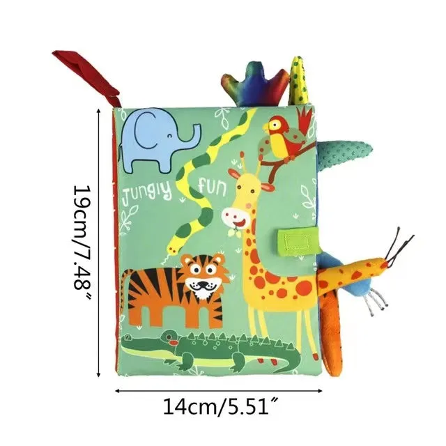 Animal Tearing Tail Baby Early Learning Cloth Books Education