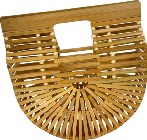 besty & floss Beige Batu Bamboo Bag One Size