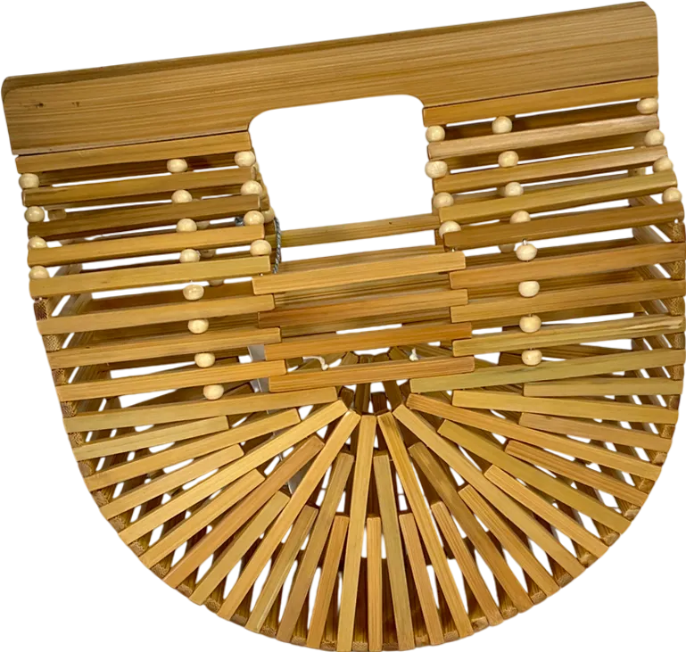 besty & floss Beige Batu Bamboo Bag One Size