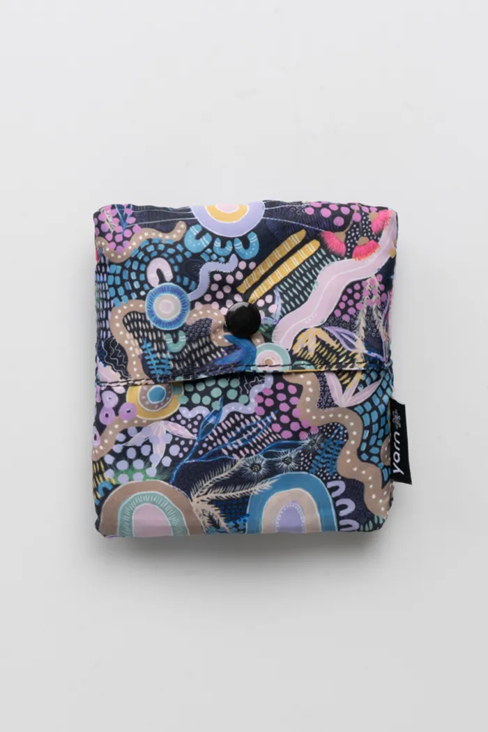 Caitlyn Davies-Plummer Artist Collection rPET Reusable Fold-Up Shopping Bag (3 Pack) with Drawstring Bag