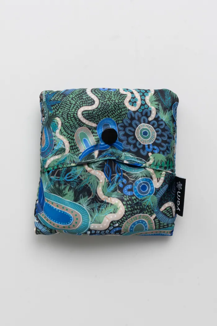 Caitlyn Davies-Plummer Artist Collection rPET Reusable Fold-Up Shopping Bag (3 Pack) with Drawstring Bag