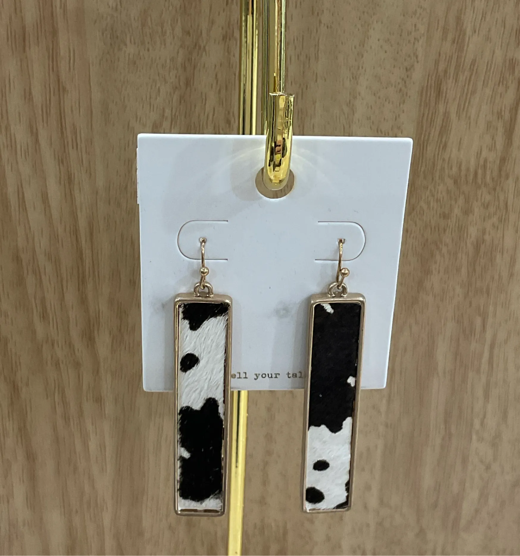 Cow hide dangle