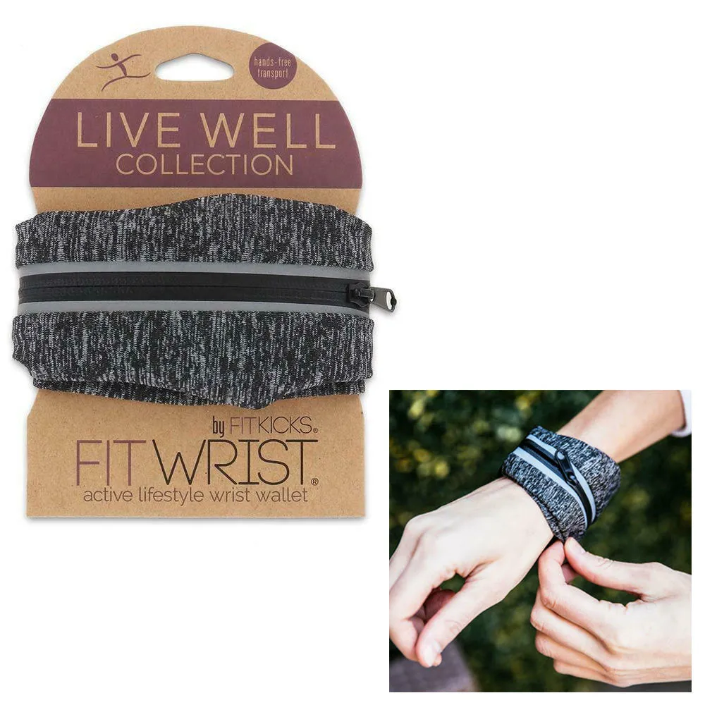 Fit Wrist Wallet Arm Pouch Running Band Money ID Card Zipper Travel Gym Sports