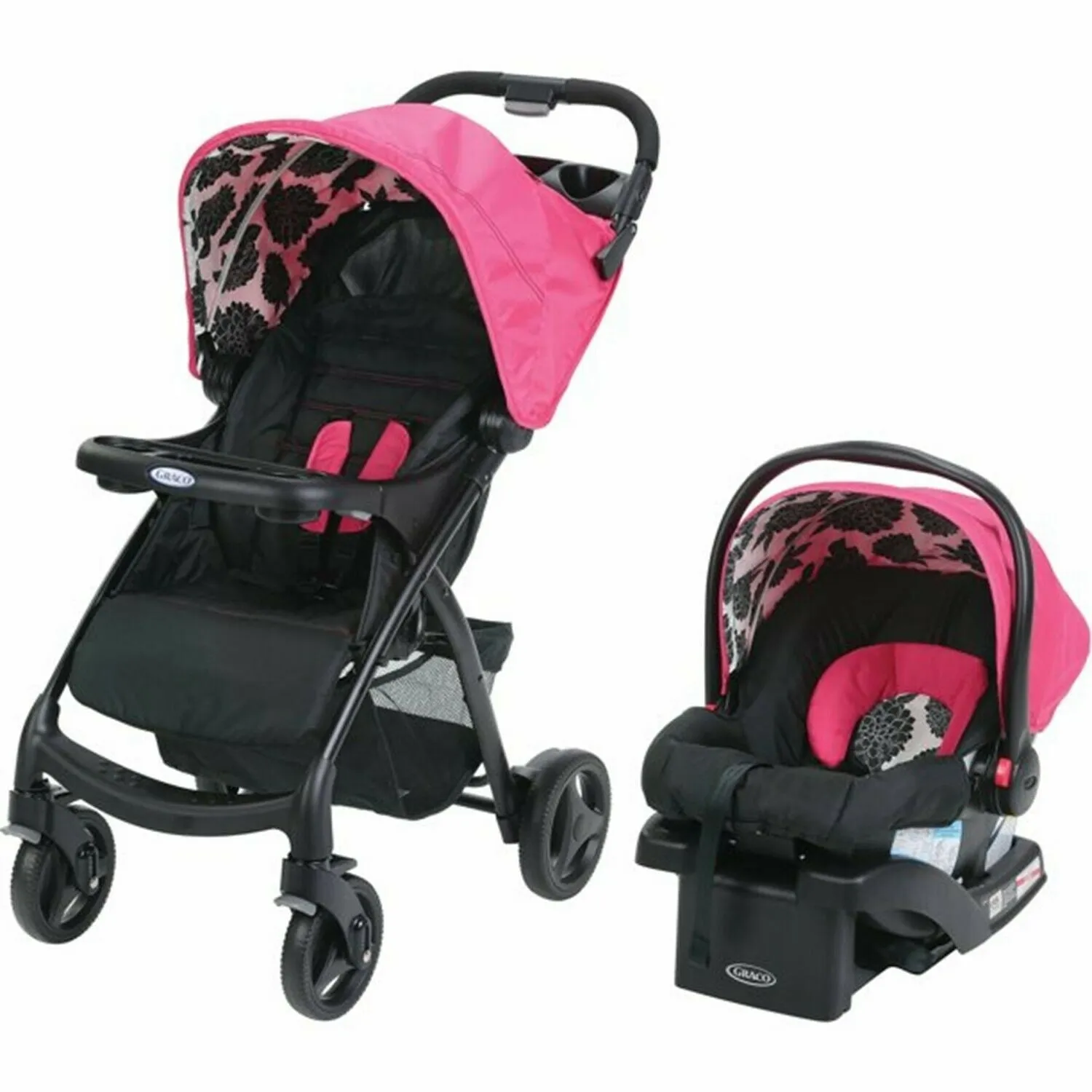 Infant Baby Car Seat Stroller Newborn High Chair Playard Bag Combos Girls Travel