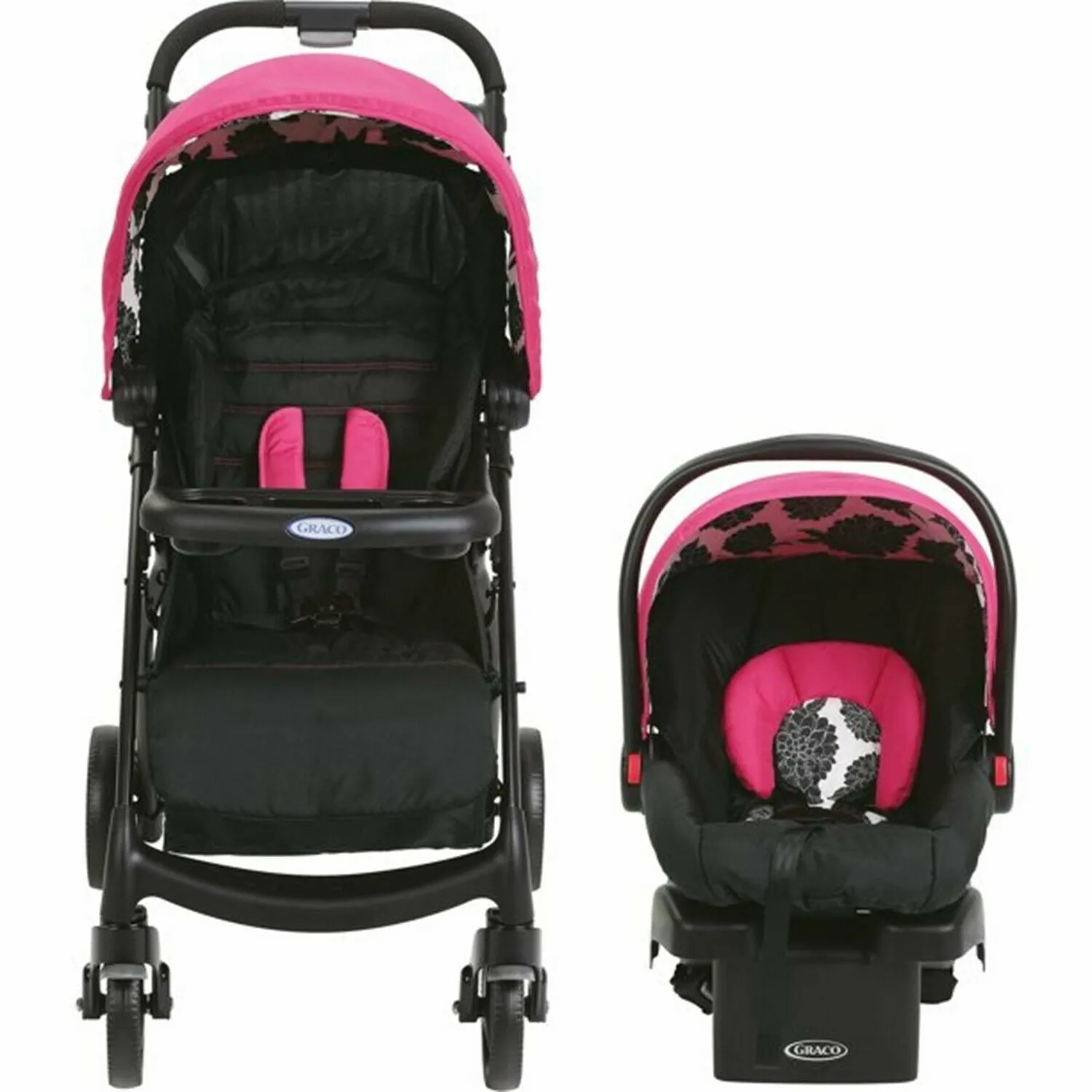 Infant Baby Car Seat Stroller Newborn High Chair Playard Bag Combos Girls Travel