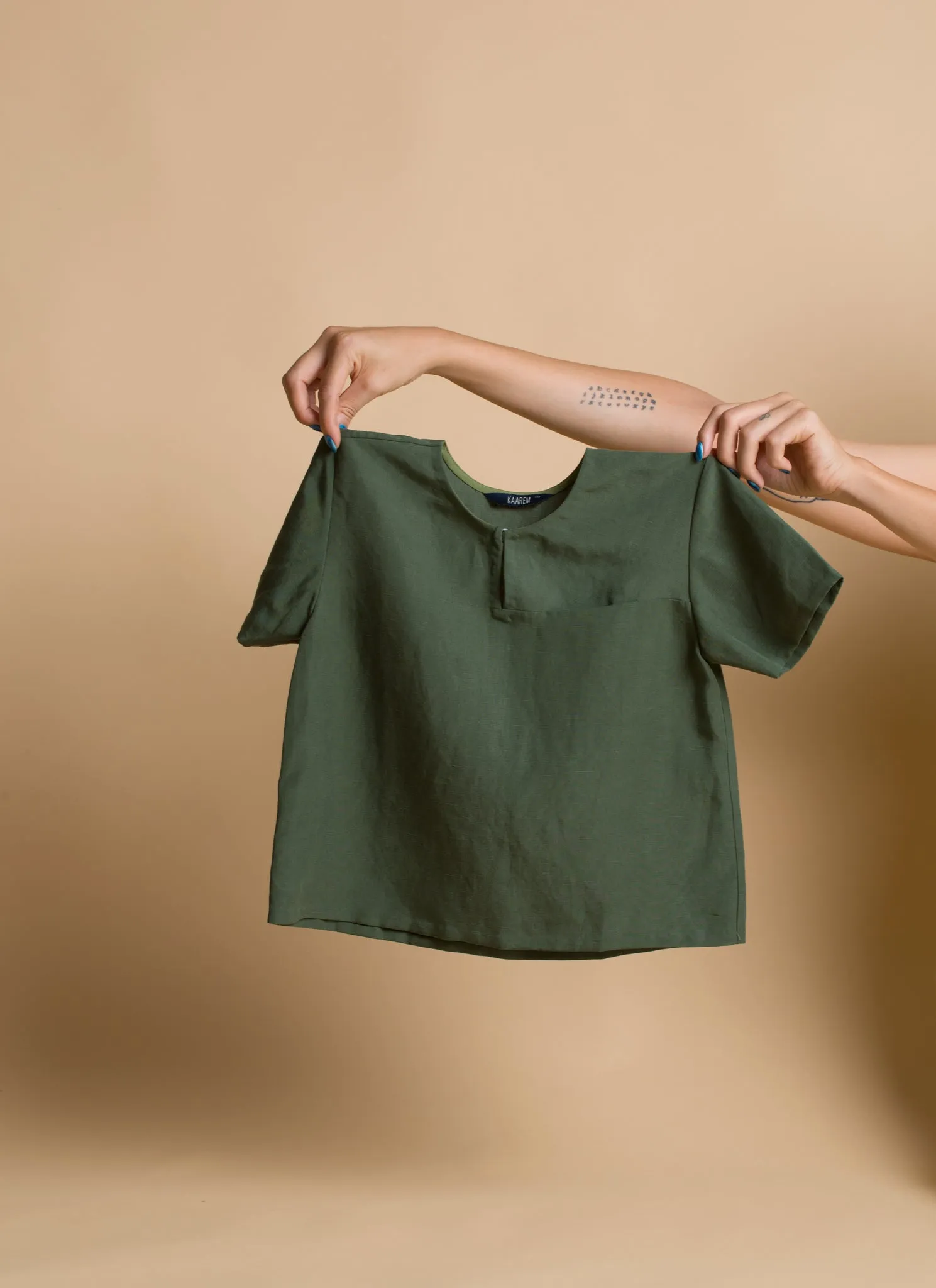 KIDS Chị Chị Em Em Everyday 3-Piece Unisex Set - Forest Green
