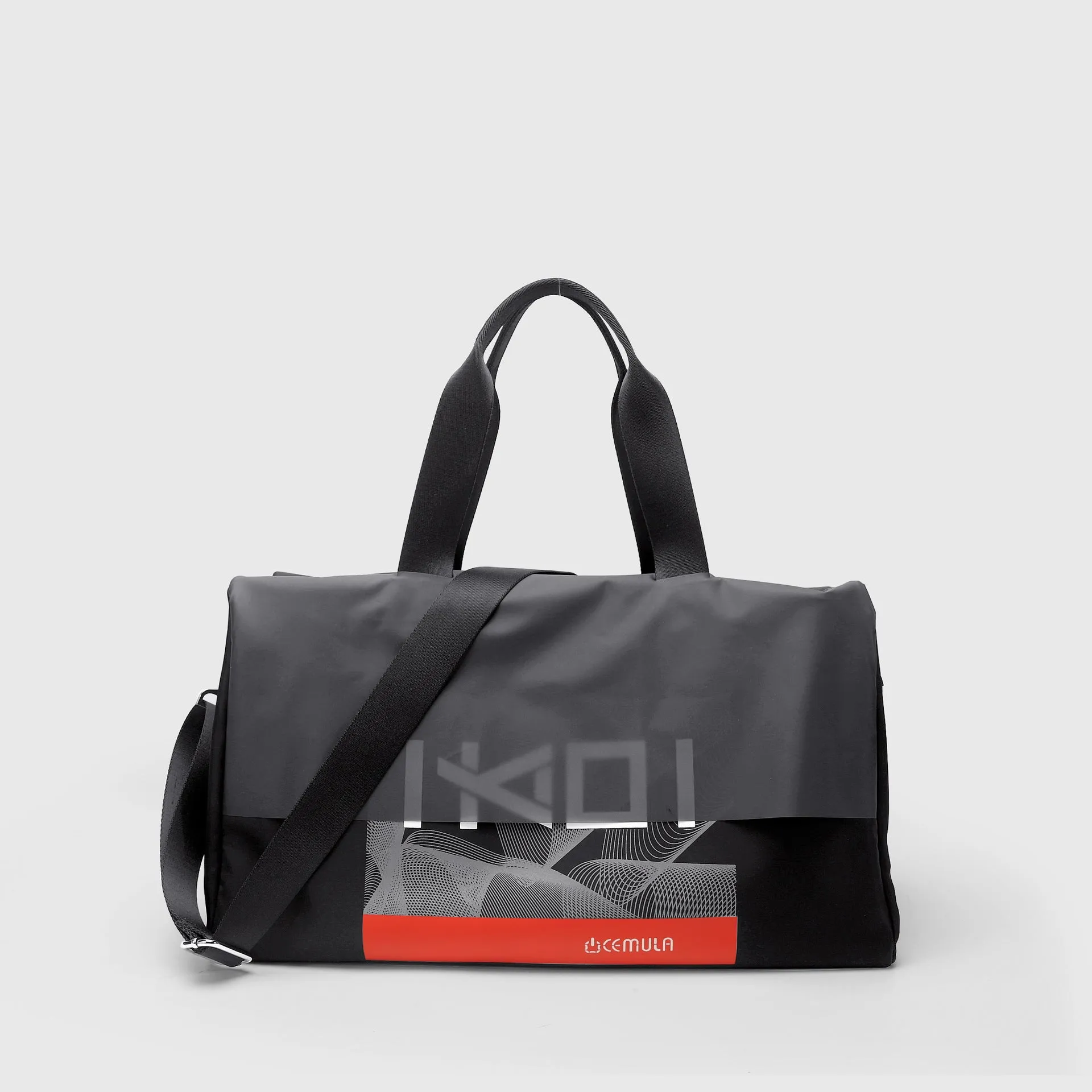 Large Capacity Waterproof Oxford Cloth With Leather Duffel Bag