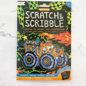 Mini Scratch and Scribble Art Kit: Monster Truck by OOLY
