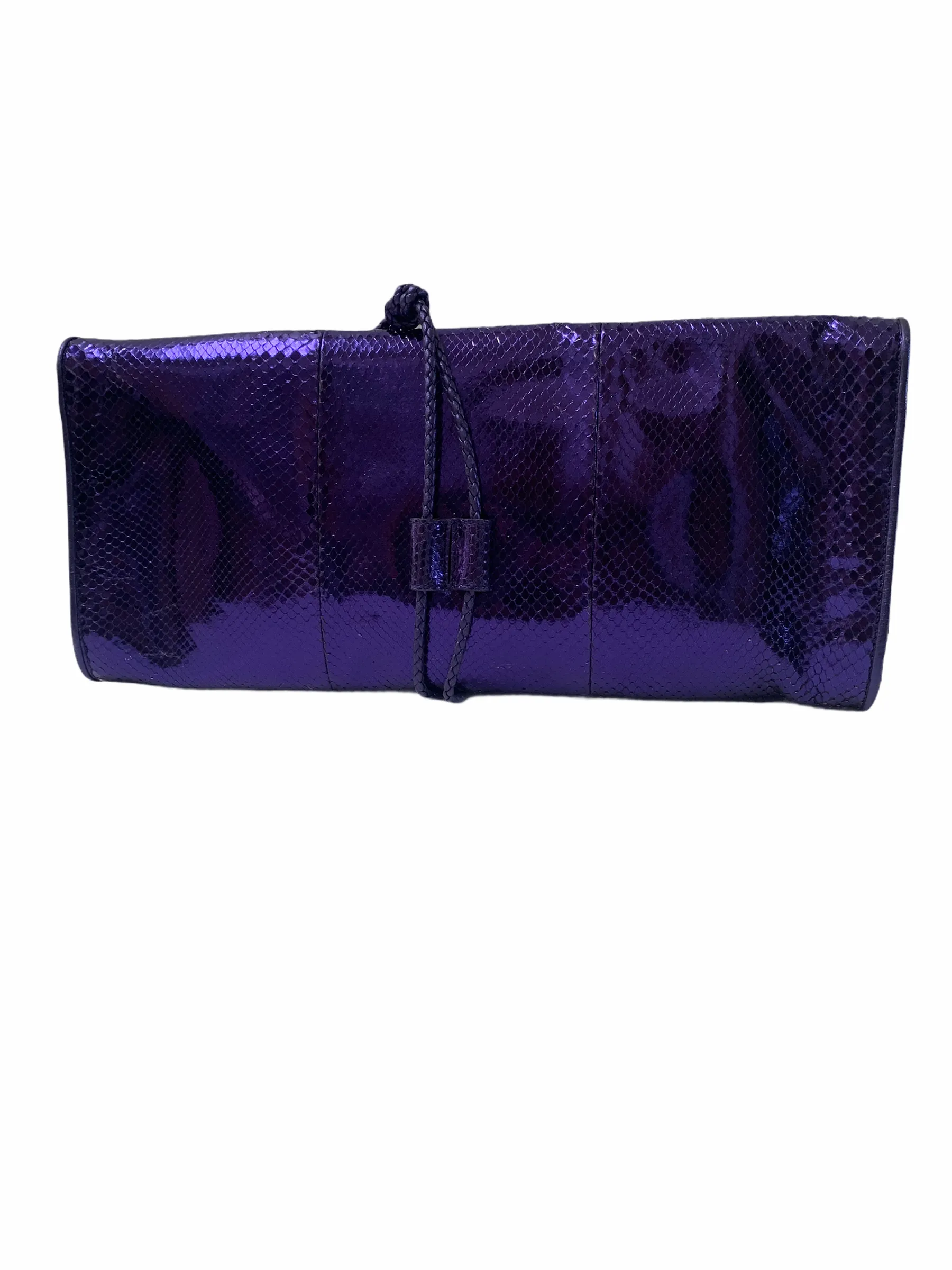 NEW GUCCI MALIKA LARGE PYTHON CLUTCH HANDBAG