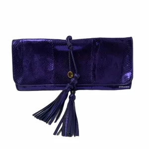 NEW GUCCI MALIKA LARGE PYTHON CLUTCH HANDBAG