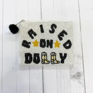 Raised on Dolly White Beaded Bag