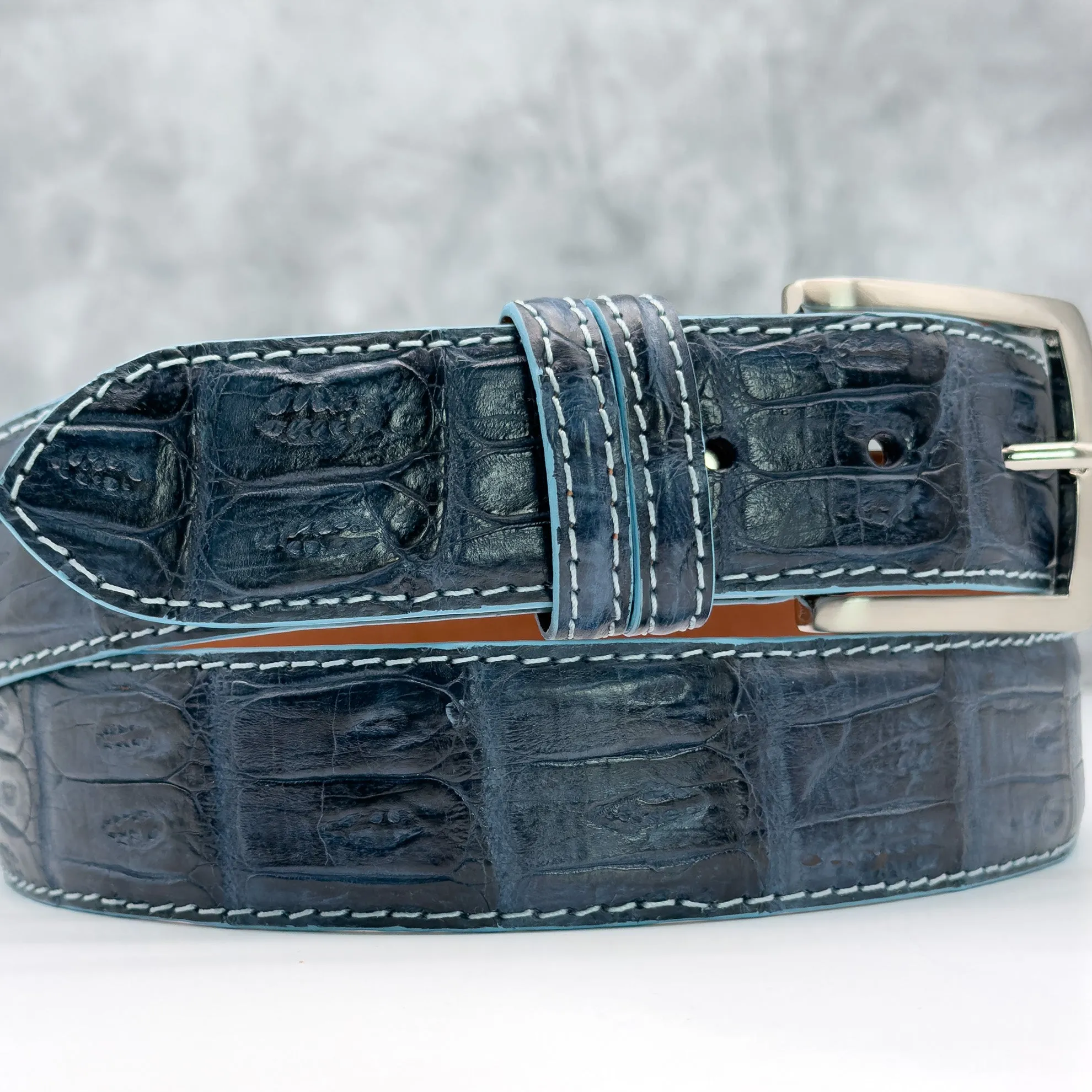 Ready To Ship Caiman Belt: Dreamscape 1.5" width