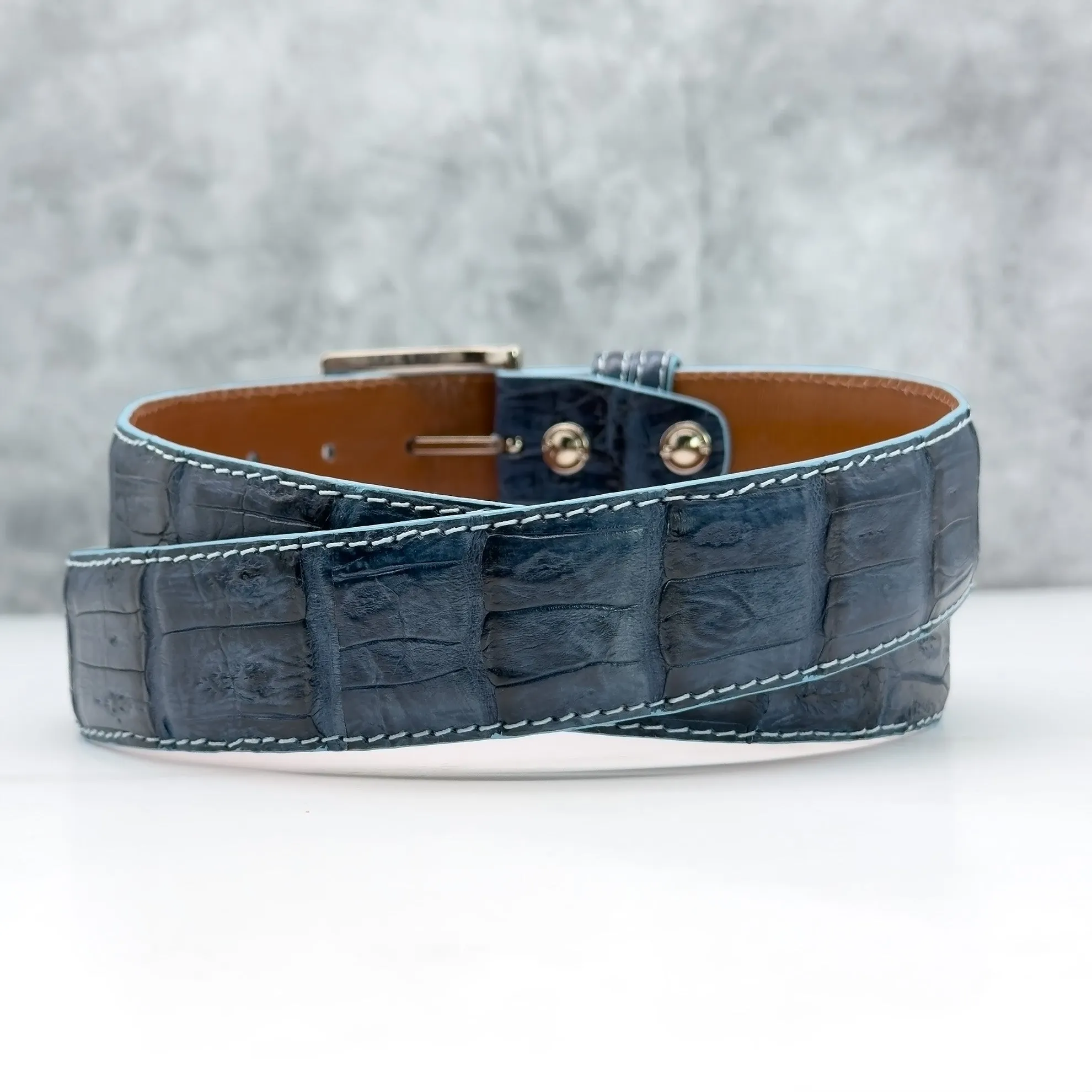 Ready To Ship Caiman Belt: Dreamscape 1.5" width