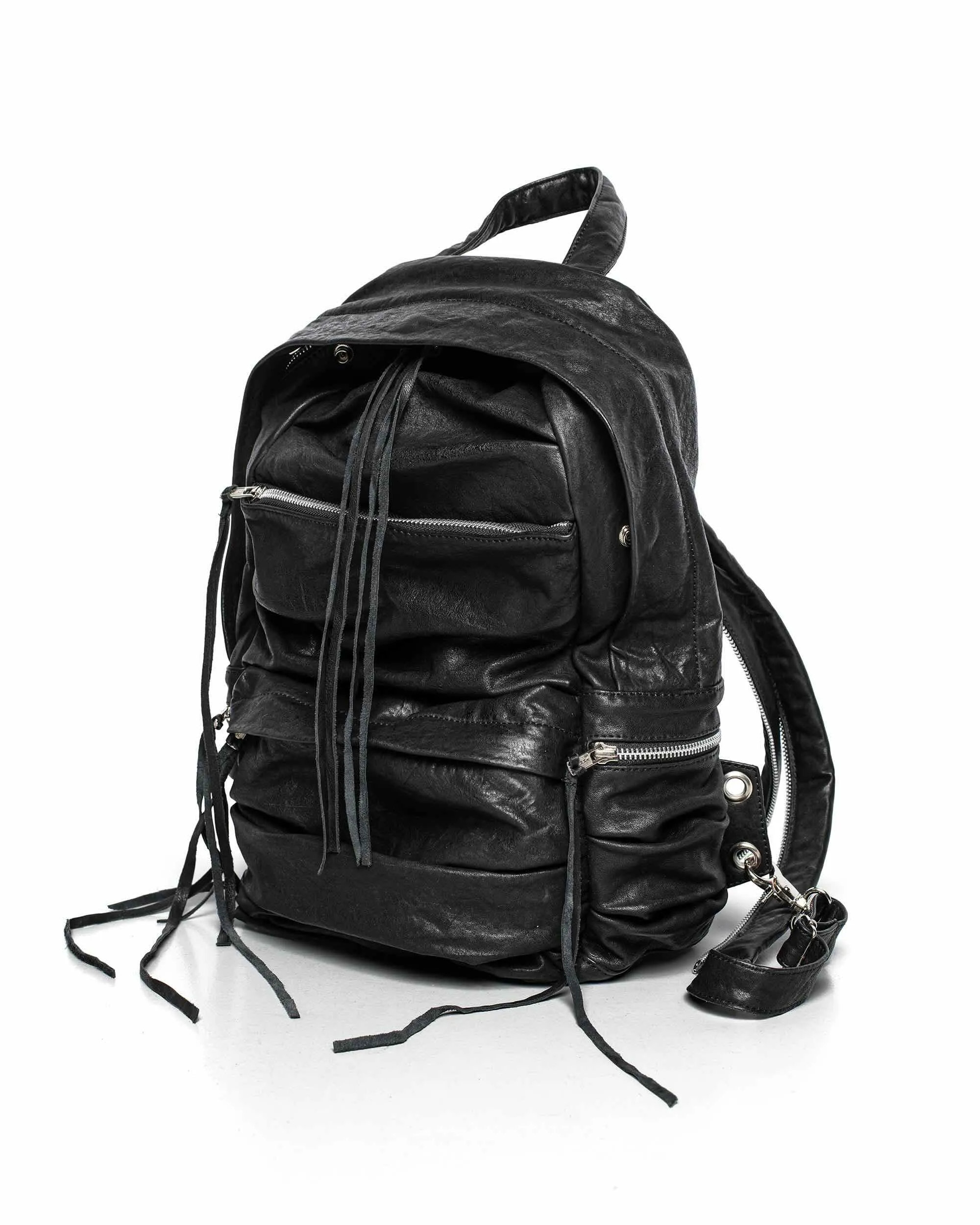 Split Strap Leather Backpack