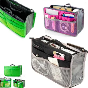 Women Pocket Large Travel Insert Handbag Tote Organizer Tidy Bag Purse Pouch New